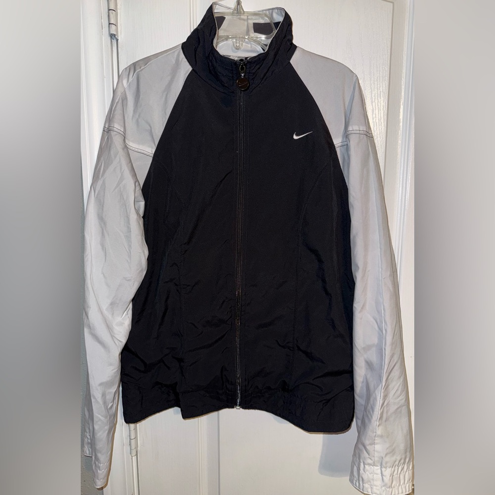 Nike Black White Windbreaker Jacket Size L